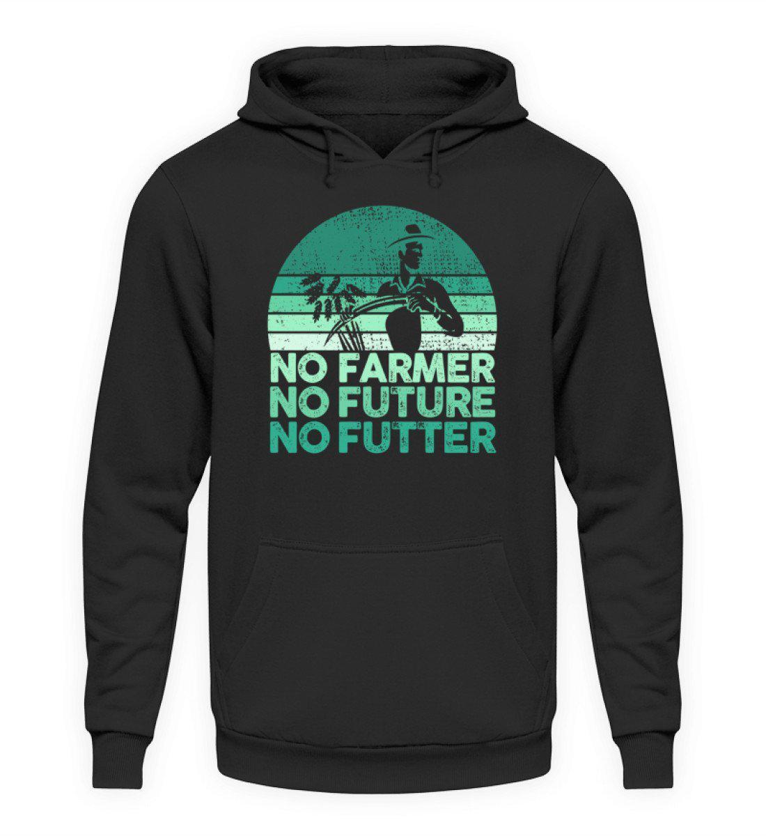 No Farmer no Futter · Unisex Kapuzenpullover Hoodie-Unisex Hoodie-Jet Black-L-Agrarstarz