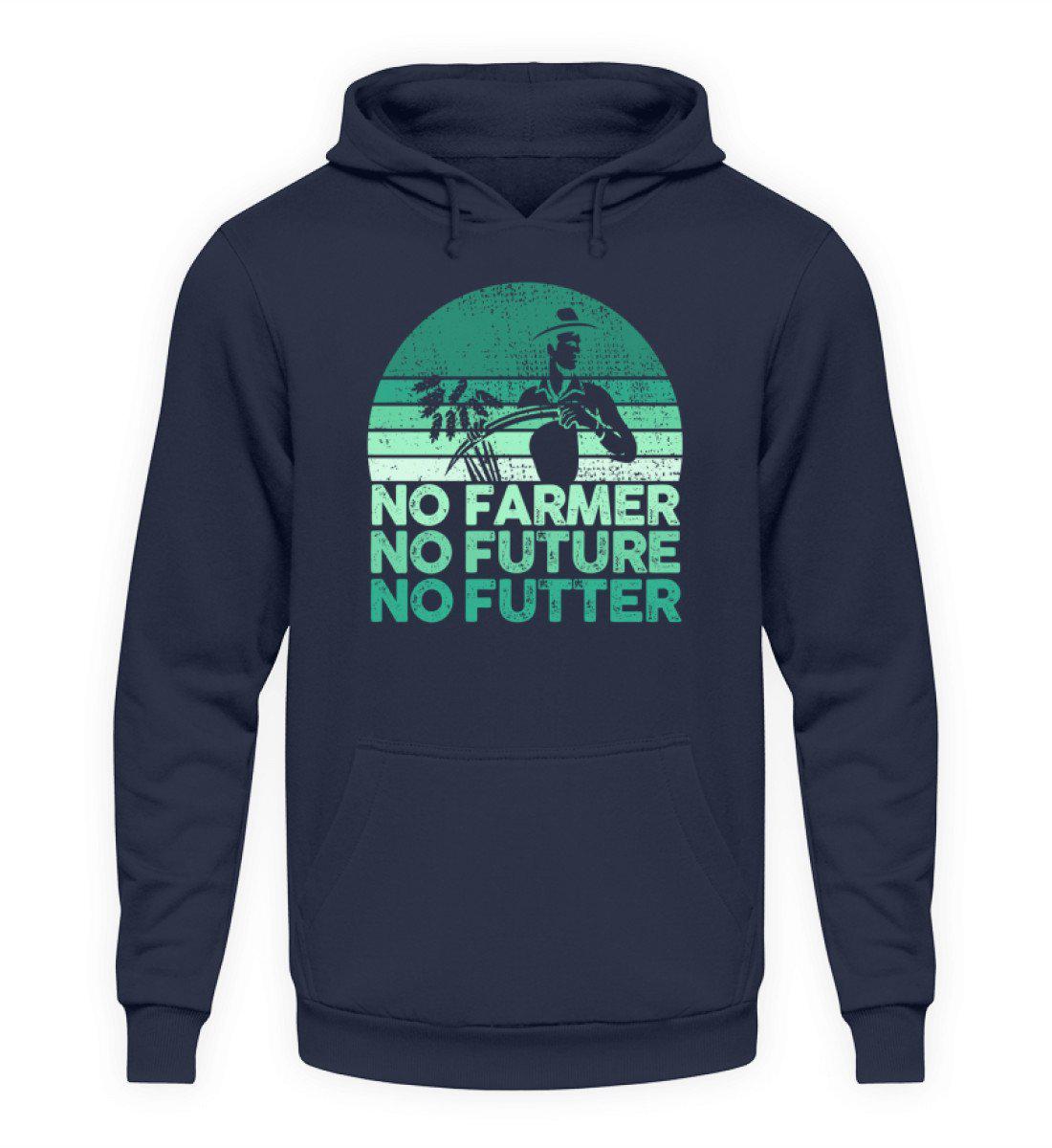 No Farmer no Futter · Unisex Kapuzenpullover Hoodie-Unisex Hoodie-Oxford Navy-L-Agrarstarz