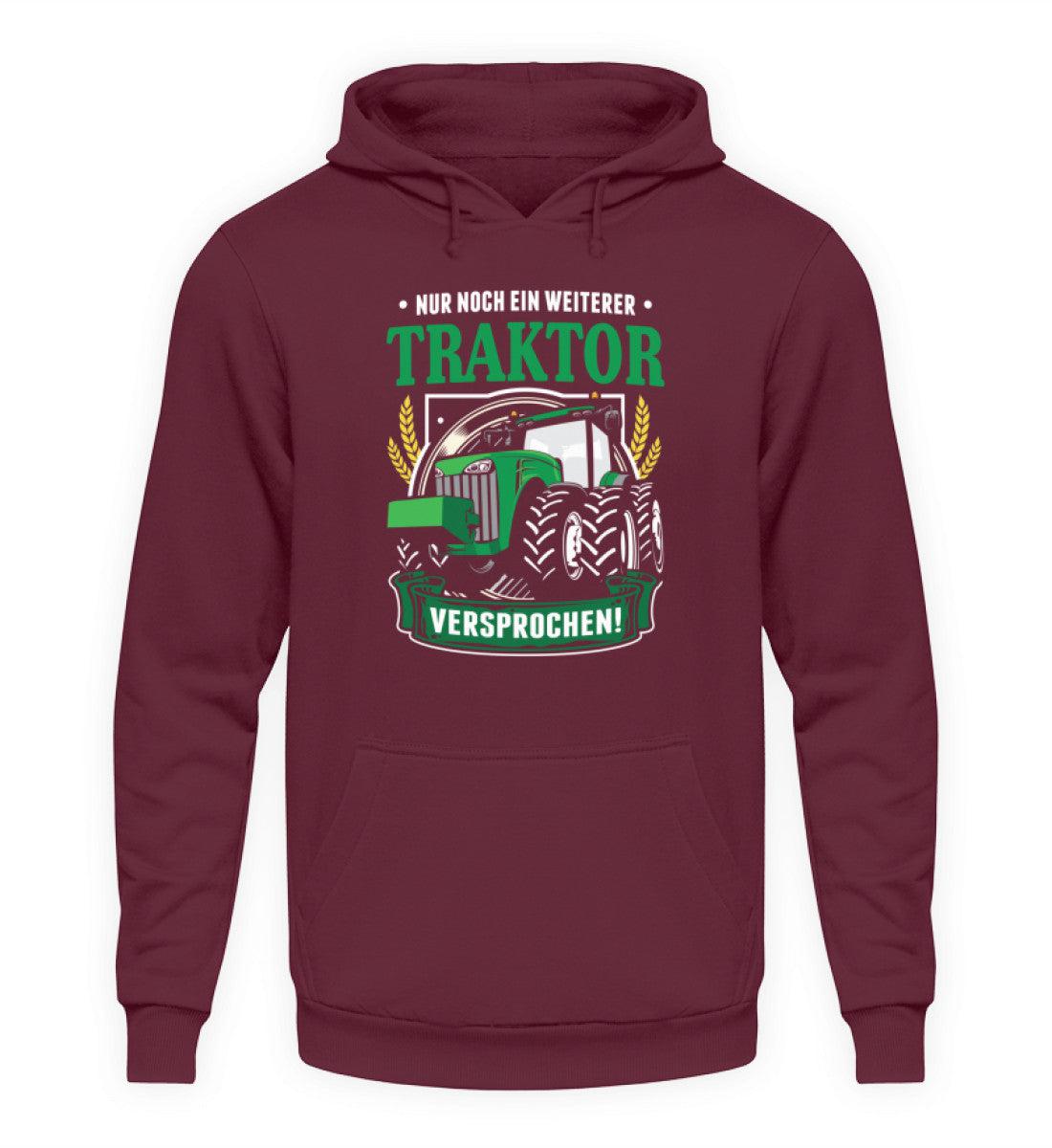 Nur noch ein Traktor · Unisex Kapuzenpullover Hoodie-Unisex Hoodie-Burgundy-S-Agrarstarz