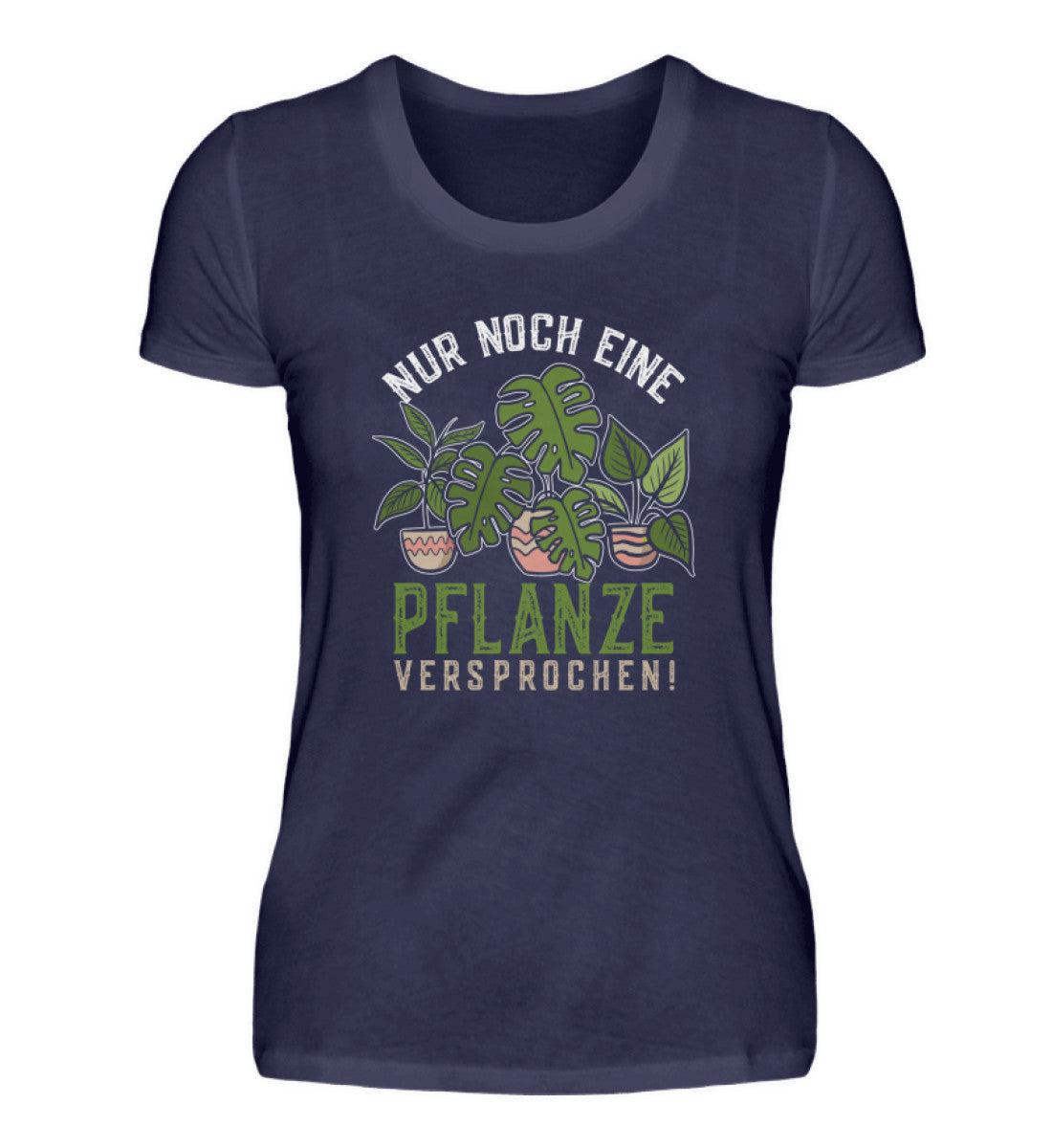 Nur noch eine Pflanze · Damen T-Shirt-Damen Basic T-Shirt-Navy-S-Agrarstarz