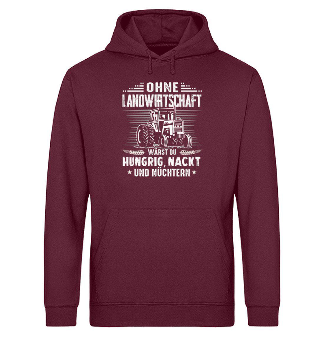 Ohne Landwirtschaft · Unisex Organic Hoodie-Drummer Hoodie ST/ST-Burgundy-XS-Agrarstarz