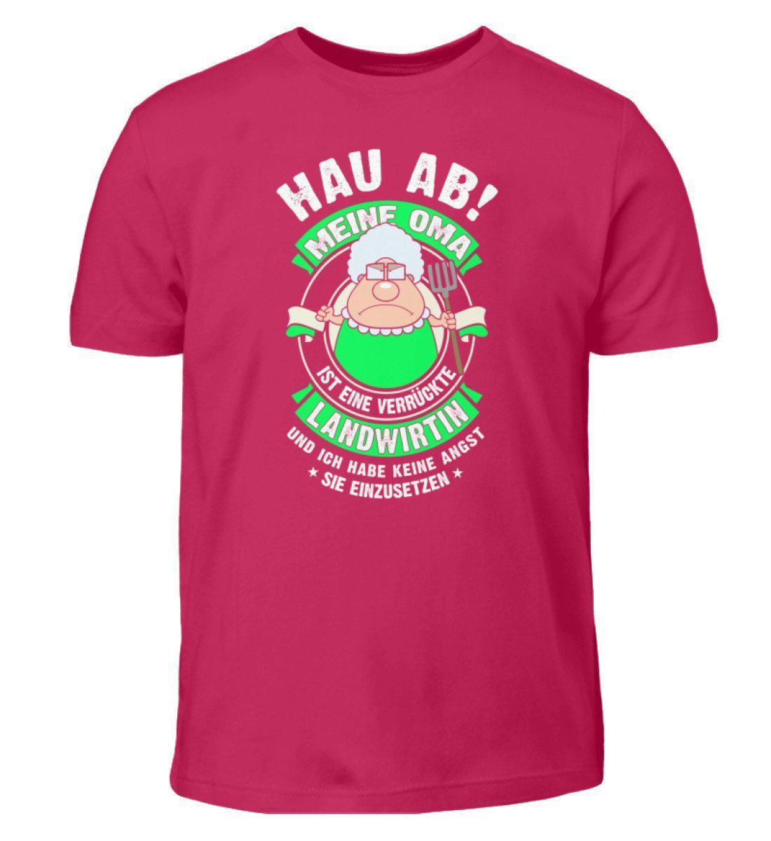 Oma verrückte Landwirtin · Kinder T-Shirt-Kinder T-Shirt-Sorbet-3/4 (98/104)-Agrarstarz