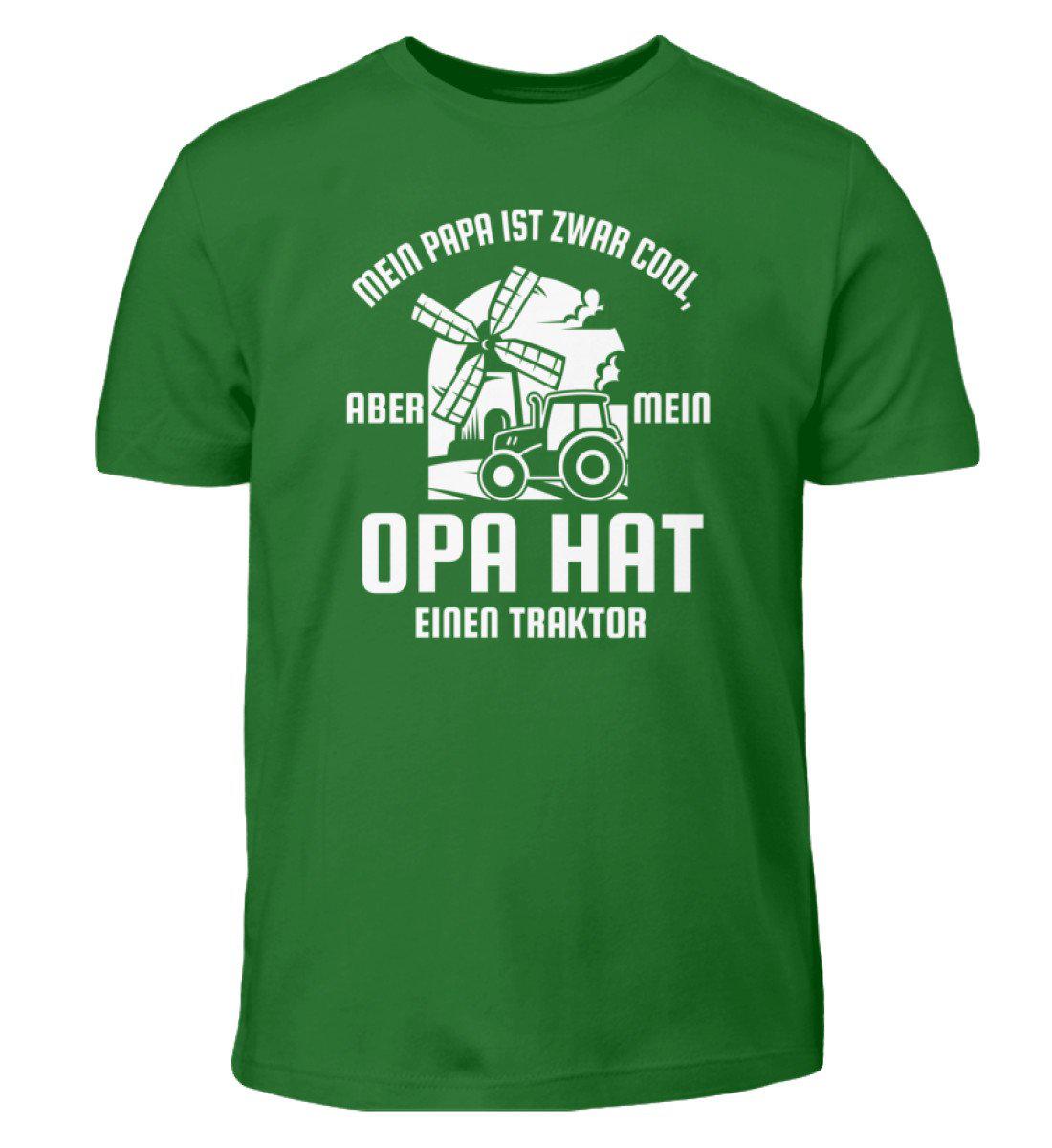 Opa hat Traktor · Kinder T-Shirt-Kinder T-Shirt-Kelly Green-3/4 (98/104)-Agrarstarz
