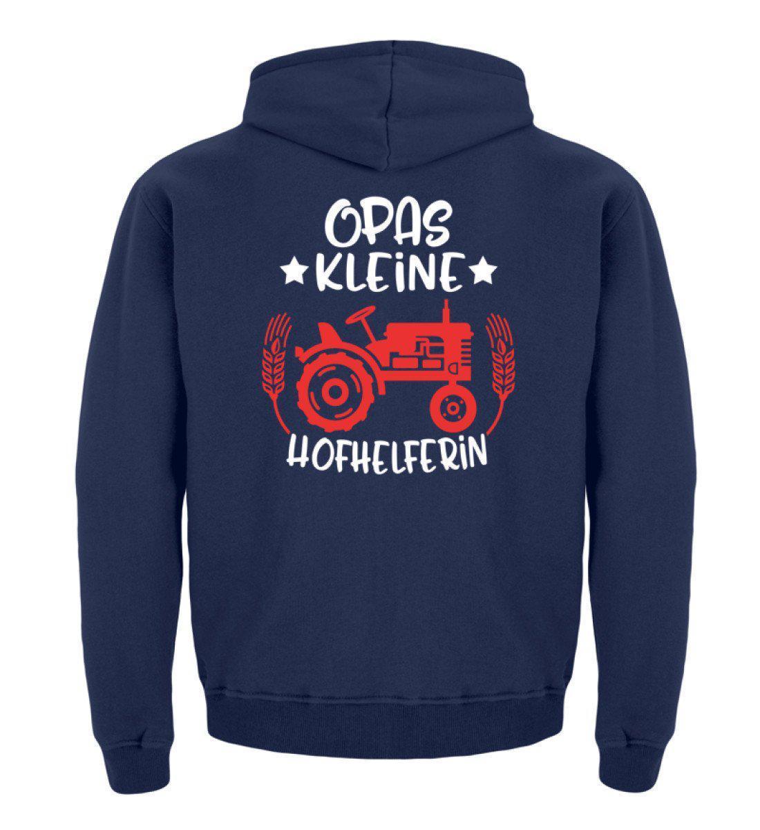 Opas kleine Hofhelferin · Kinder Kapuzenpullover Hoodie-Kinder Hoodie-New French Navy-12/14 (152/164)-Agrarstarz