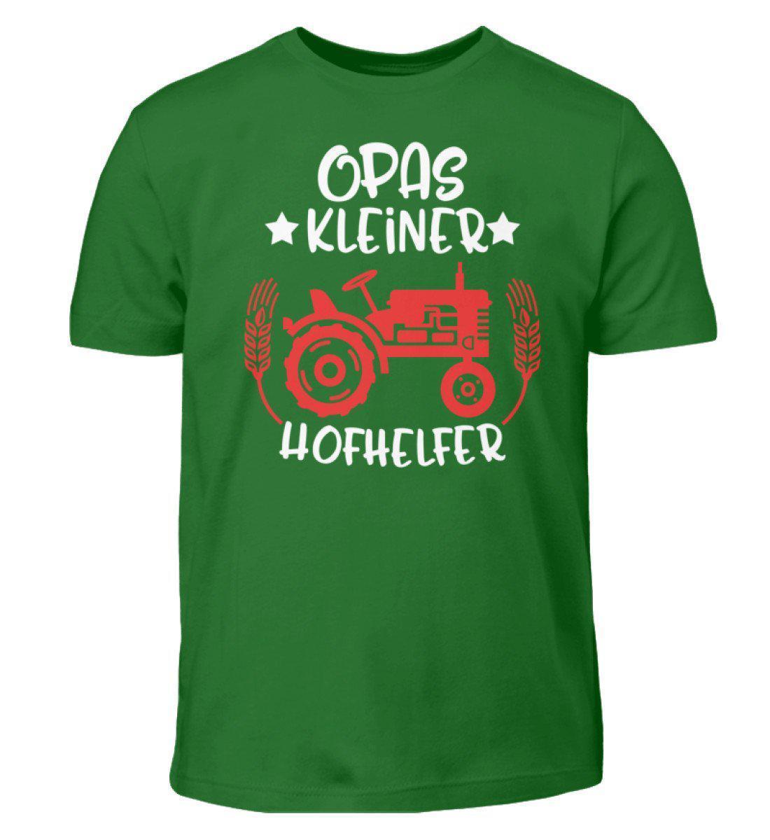 Opas kleiner Hofhelfer · Kinder T-Shirt-Kinder T-Shirt-Kelly Green-3/4 (98/104)-Agrarstarz