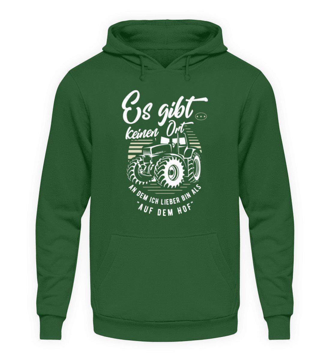 Ort auf dem Hof · Unisex Kapuzenpullover Hoodie-Unisex Hoodie-Bottle Green-L-Agrarstarz