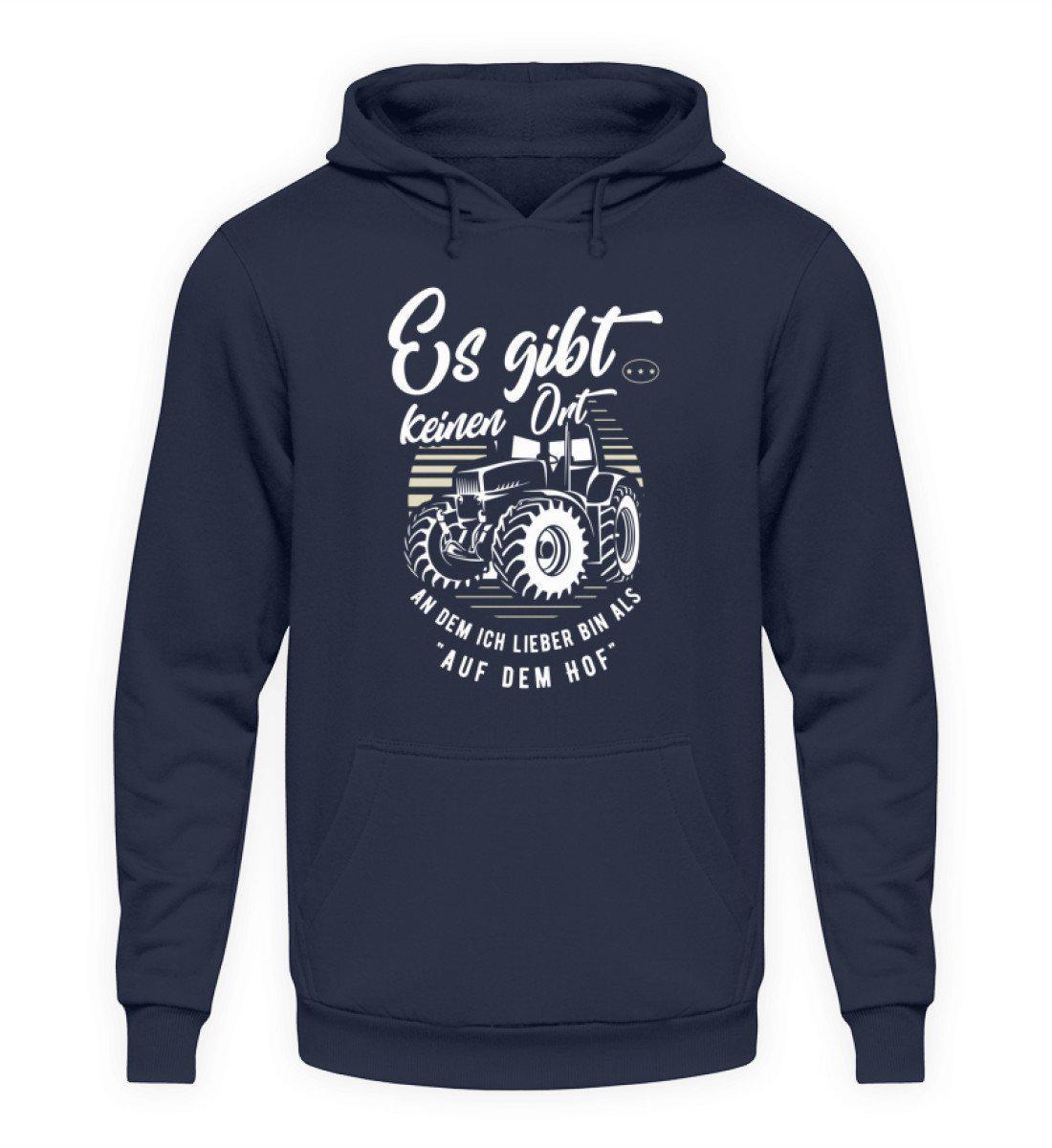 Ort auf dem Hof · Unisex Kapuzenpullover Hoodie-Unisex Hoodie-Oxford Navy-L-Agrarstarz