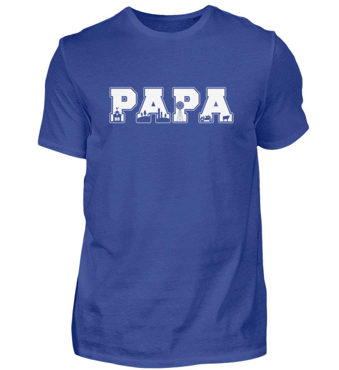 Papa Landwirtschaft · Herren T-Shirt-Herren Basic T-Shirt-Royal Blue-S-Agrarstarz
