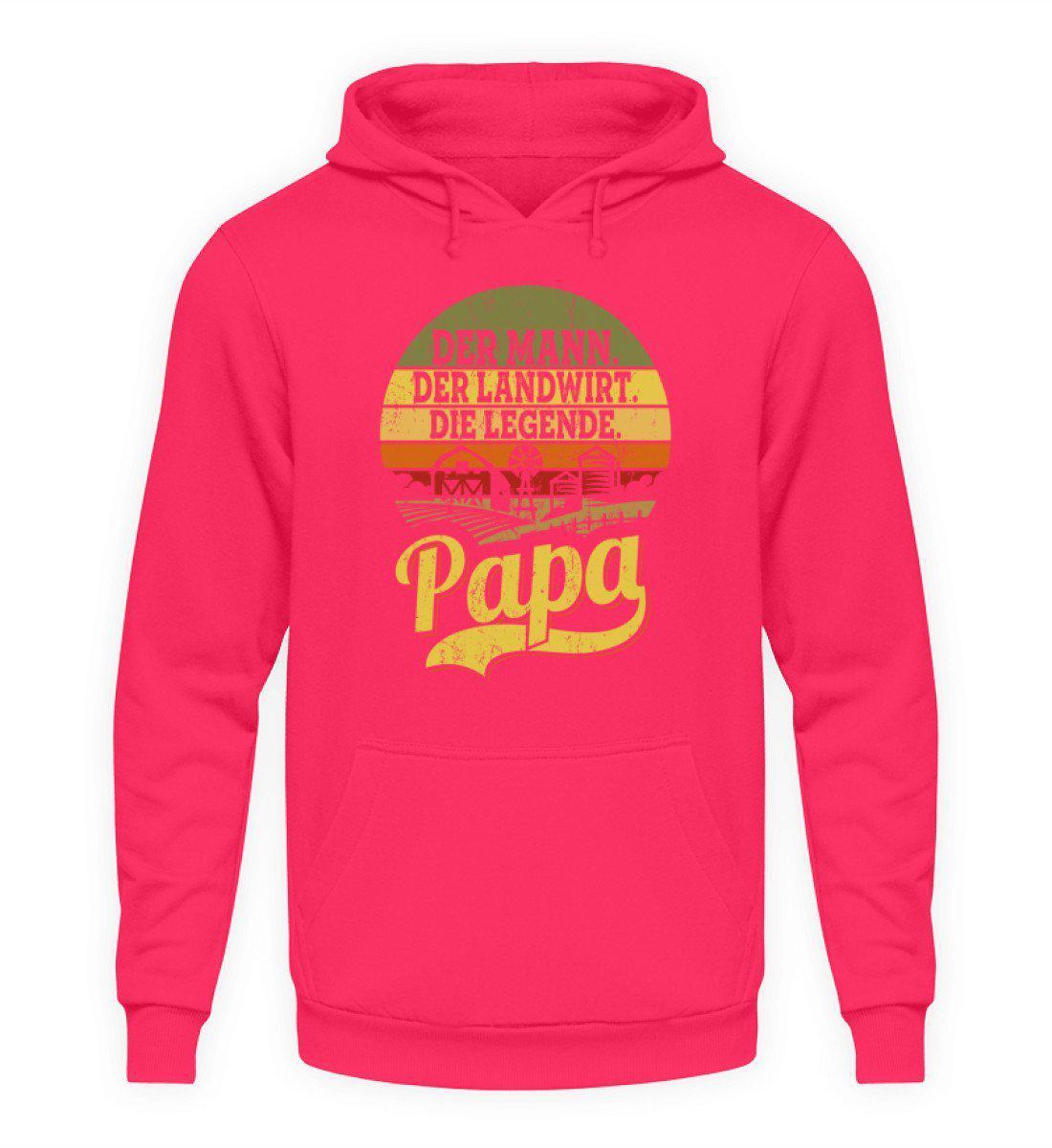 Papa Legende Retro · Unisex Kapuzenpullover Hoodie-Unisex Hoodie-Hot Pink-L-Agrarstarz