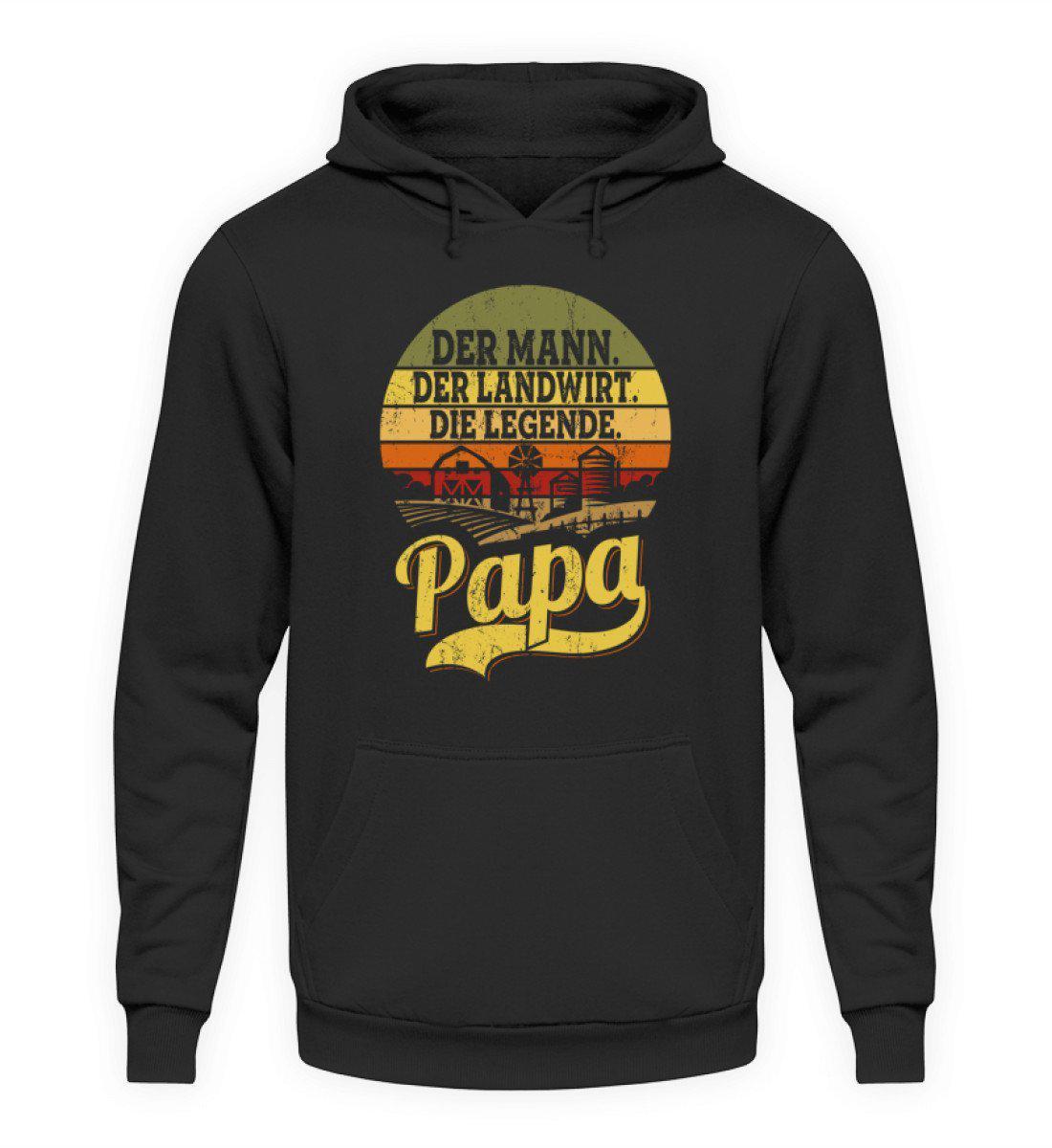 Papa Legende Retro · Unisex Kapuzenpullover Hoodie-Unisex Hoodie-Jet Black-L-Agrarstarz
