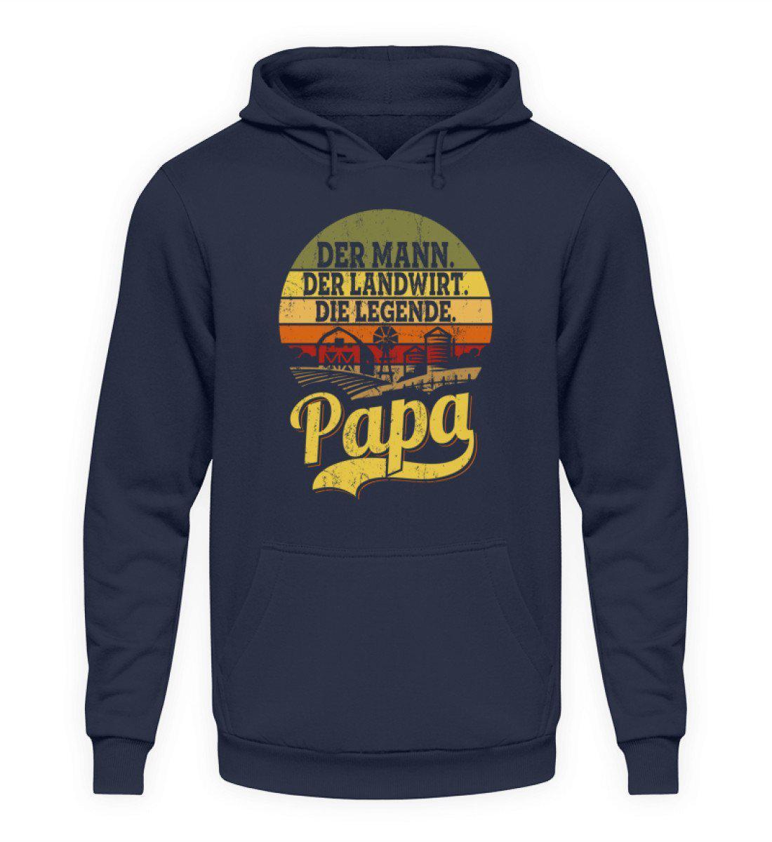 Papa Legende Retro · Unisex Kapuzenpullover Hoodie-Unisex Hoodie-Oxford Navy-L-Agrarstarz