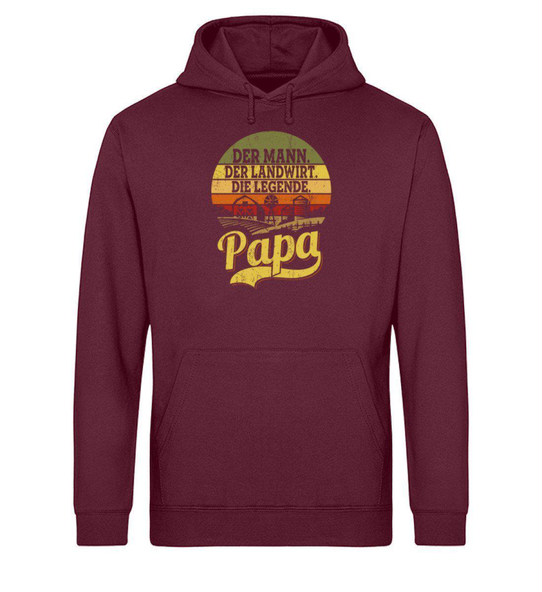 Papa Legende Retro · Unisex Organic Hoodie-Drummer Hoodie ST/ST-Burgundy-XS-Agrarstarz