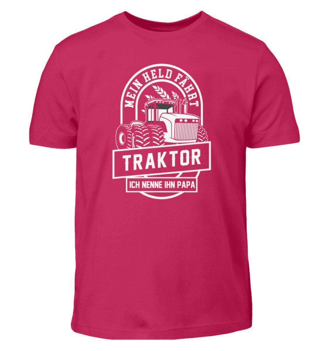 Papa Traktor Held · Kinder T-Shirt-Kinder T-Shirt-Sorbet-3/4 (98/104)-Agrarstarz