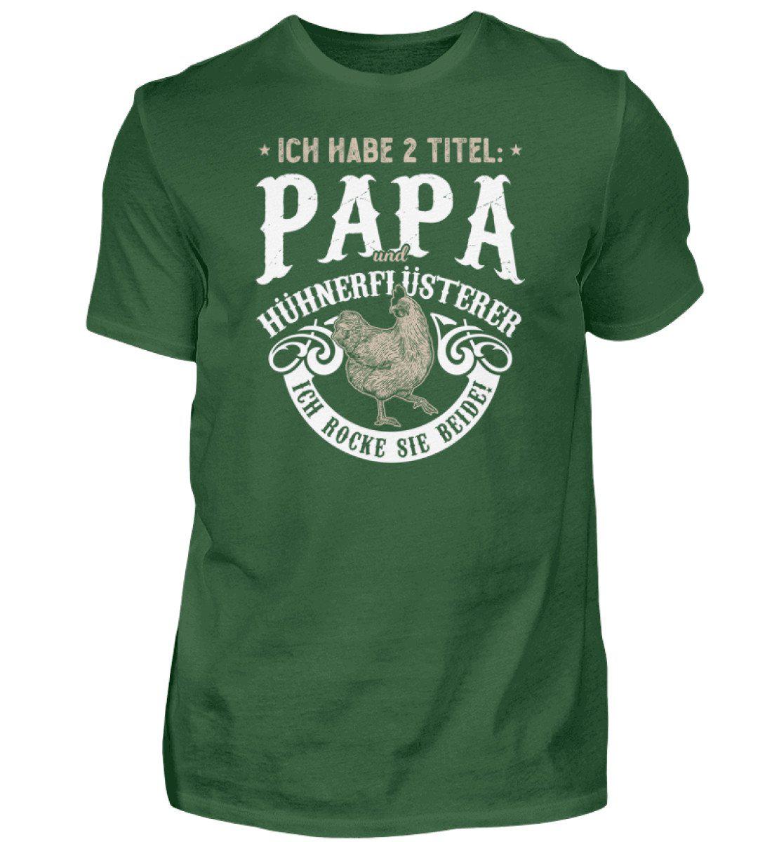 Papa und Hühnerflüsterer · Herren T-Shirt-Herren Basic T-Shirt-Bottle Green-S-Agrarstarz