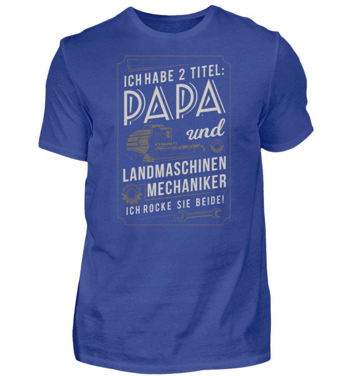 Papa und Landmaschinenmechaniker · Herren T-Shirt-Herren Basic T-Shirt-Royal Blue-S-Agrarstarz