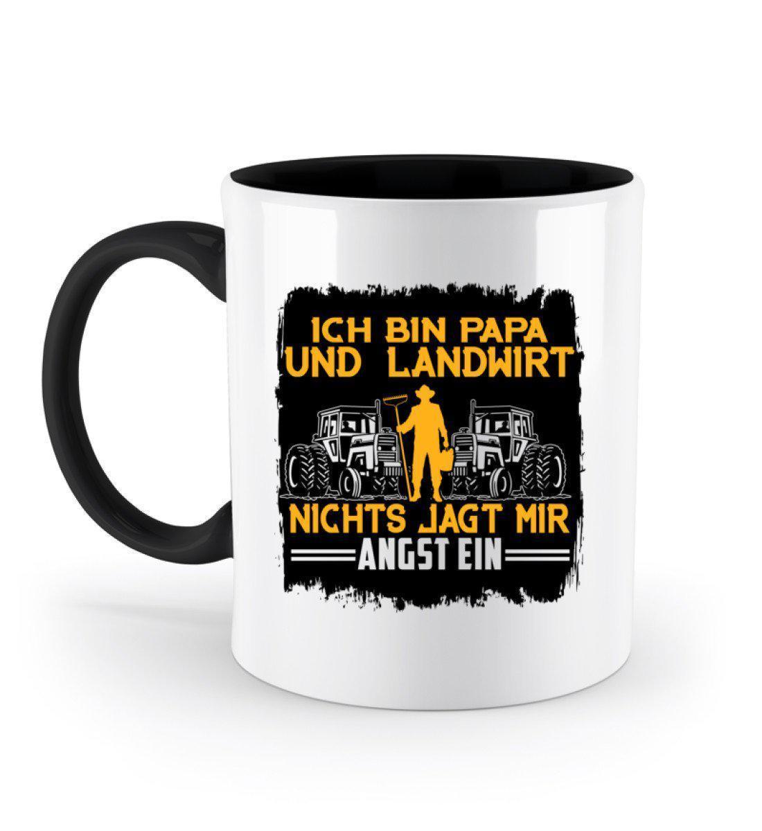 Papa und Landwirt · Keramik Tasse zweifarbig-Keramik Tasse Zweifarbig-Black-330ml-Agrarstarz
