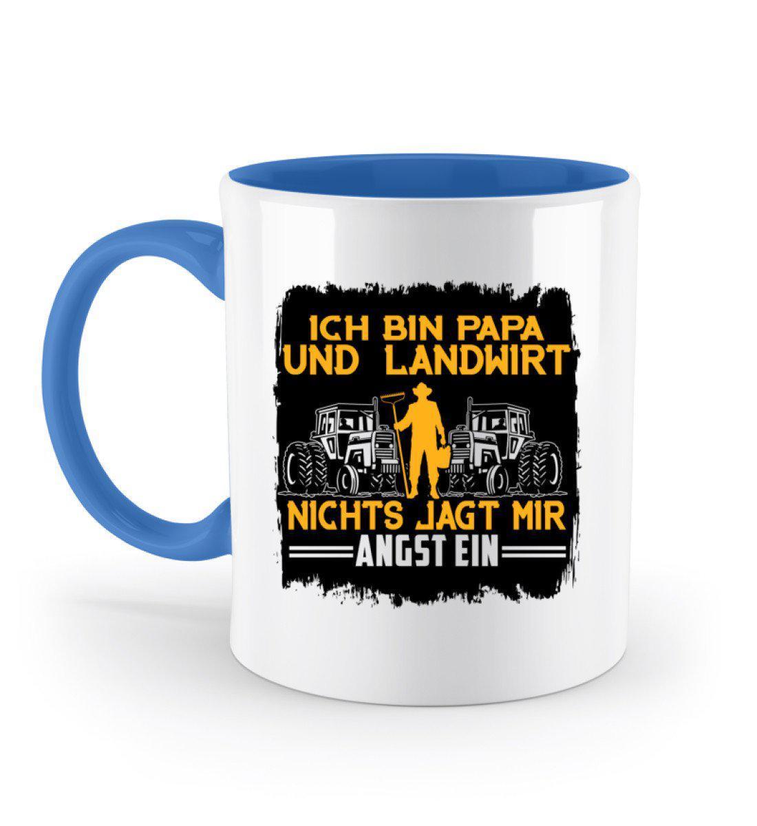 Papa und Landwirt · Keramik Tasse zweifarbig-Keramik Tasse Zweifarbig-Blue-330ml-Agrarstarz