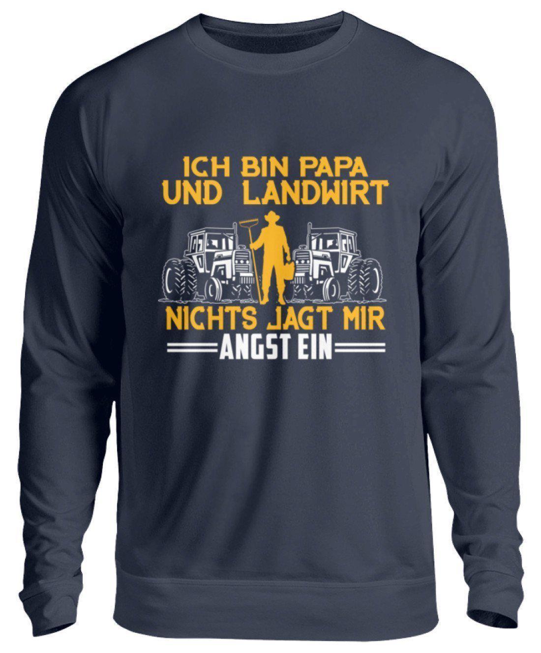 Papa und Landwirt · Unisex Sweatshirt Pullover-Unisex Sweatshirt-Oxford Navy-S-Agrarstarz
