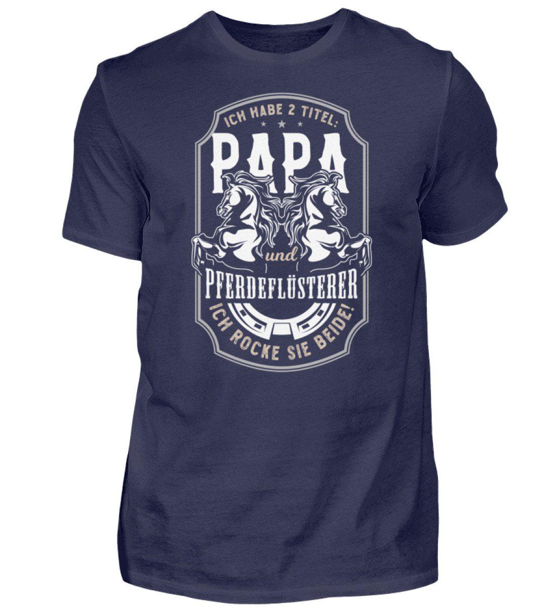 Papa und Pferdeflüsterer · Herren T-Shirt-Herren Basic T-Shirt-Navy-S-Agrarstarz