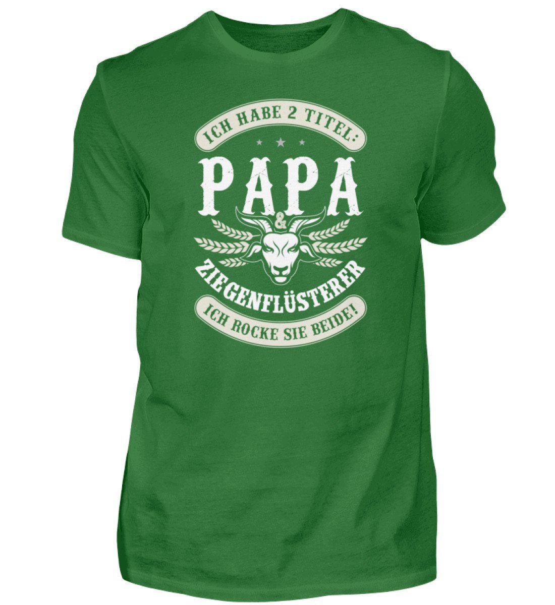 Papa und Ziegenflüsterer · Herren T-Shirt-Herren Basic T-Shirt-Kelly Green-S-Agrarstarz