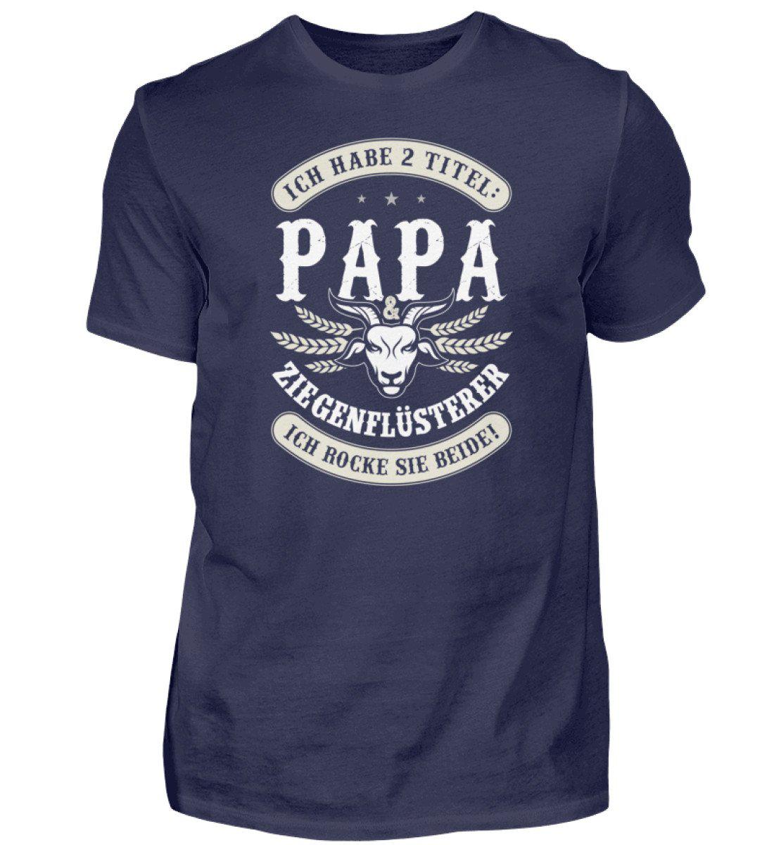Papa und Ziegenflüsterer · Herren T-Shirt-Herren Basic T-Shirt-Navy-S-Agrarstarz