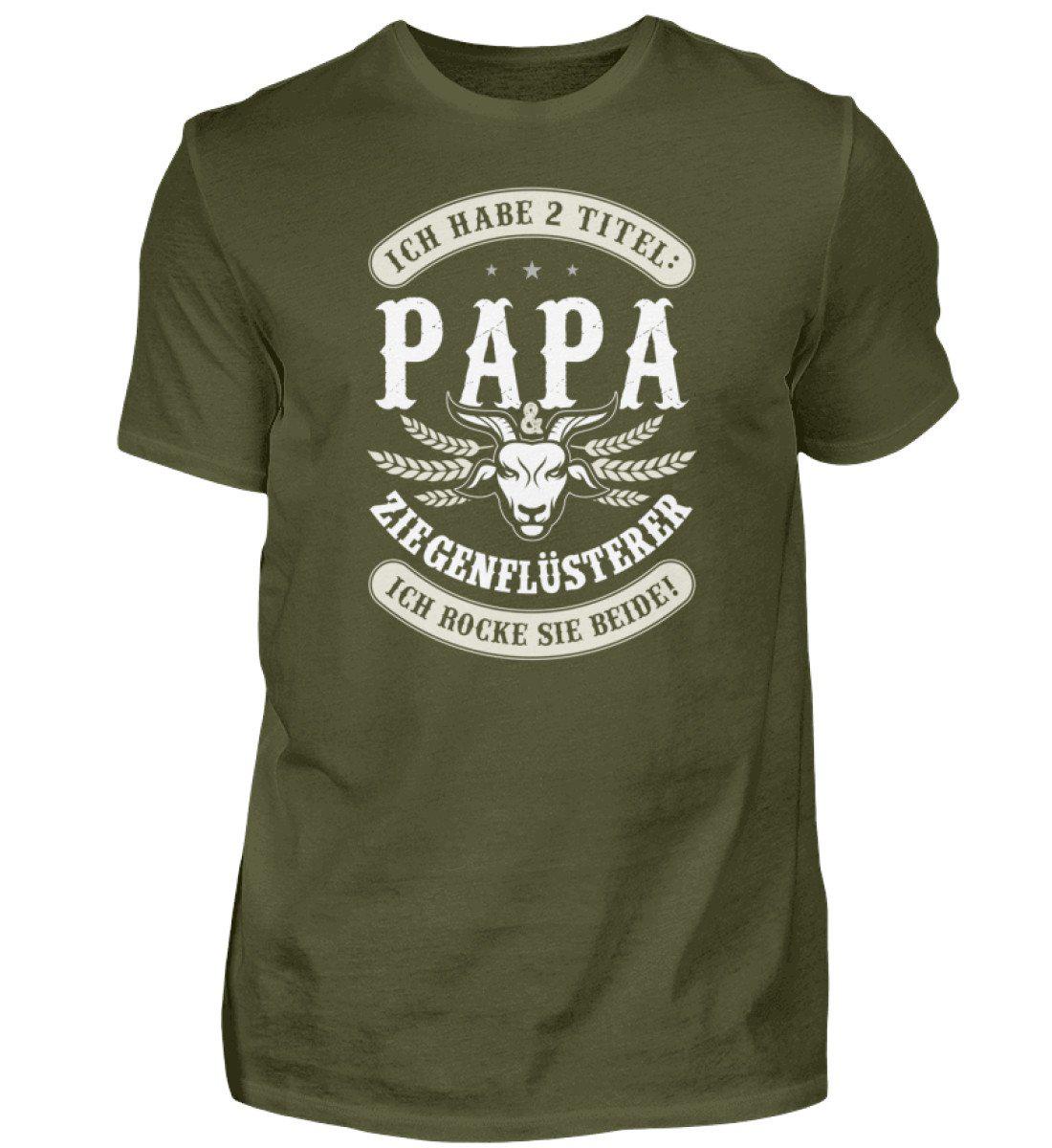 Papa und Ziegenflüsterer · Herren T-Shirt-Herren Basic T-Shirt-Urban Khaki-S-Agrarstarz