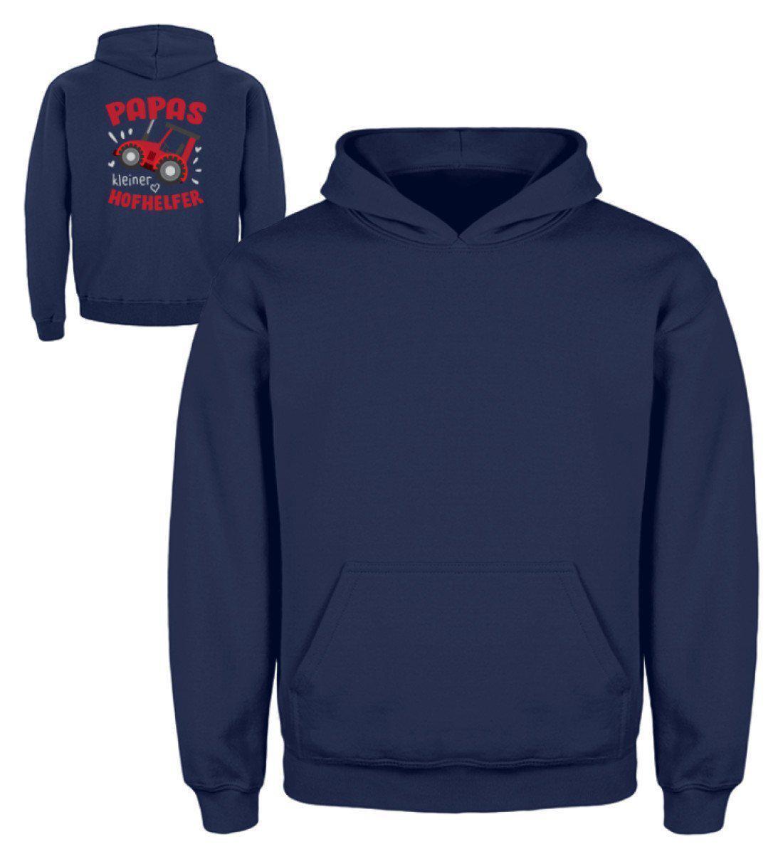 Papas Hofhelfer · Kinder Kapuzenpullover Hoodie-Kinder Hoodie-New French Navy-3/4 (98/104)-Agrarstarz