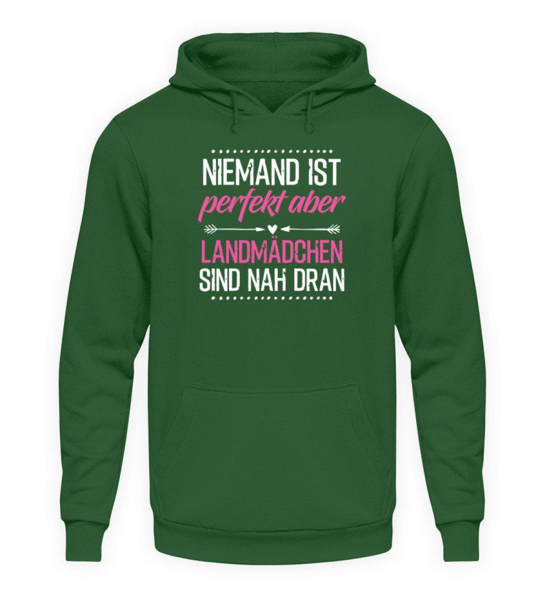 Perfekt Landmädchen · Unisex Kapuzenpullover Hoodie-Unisex Hoodie-Bottle Green-L-Agrarstarz