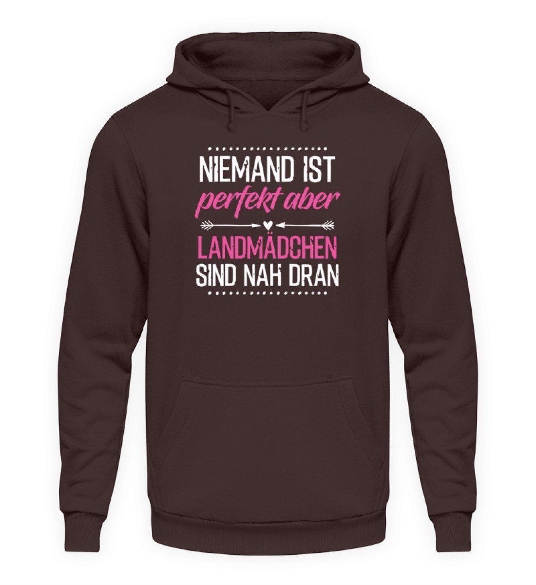 Perfekt Landmädchen · Unisex Kapuzenpullover Hoodie-Unisex Hoodie-Hot Chocolate-L-Agrarstarz