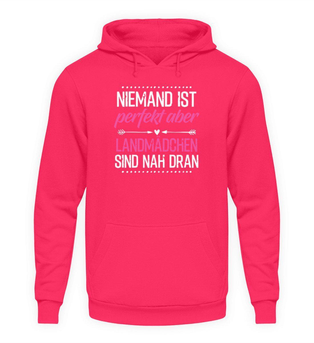 Perfekt Landmädchen · Unisex Kapuzenpullover Hoodie-Unisex Hoodie-Hot Pink-L-Agrarstarz