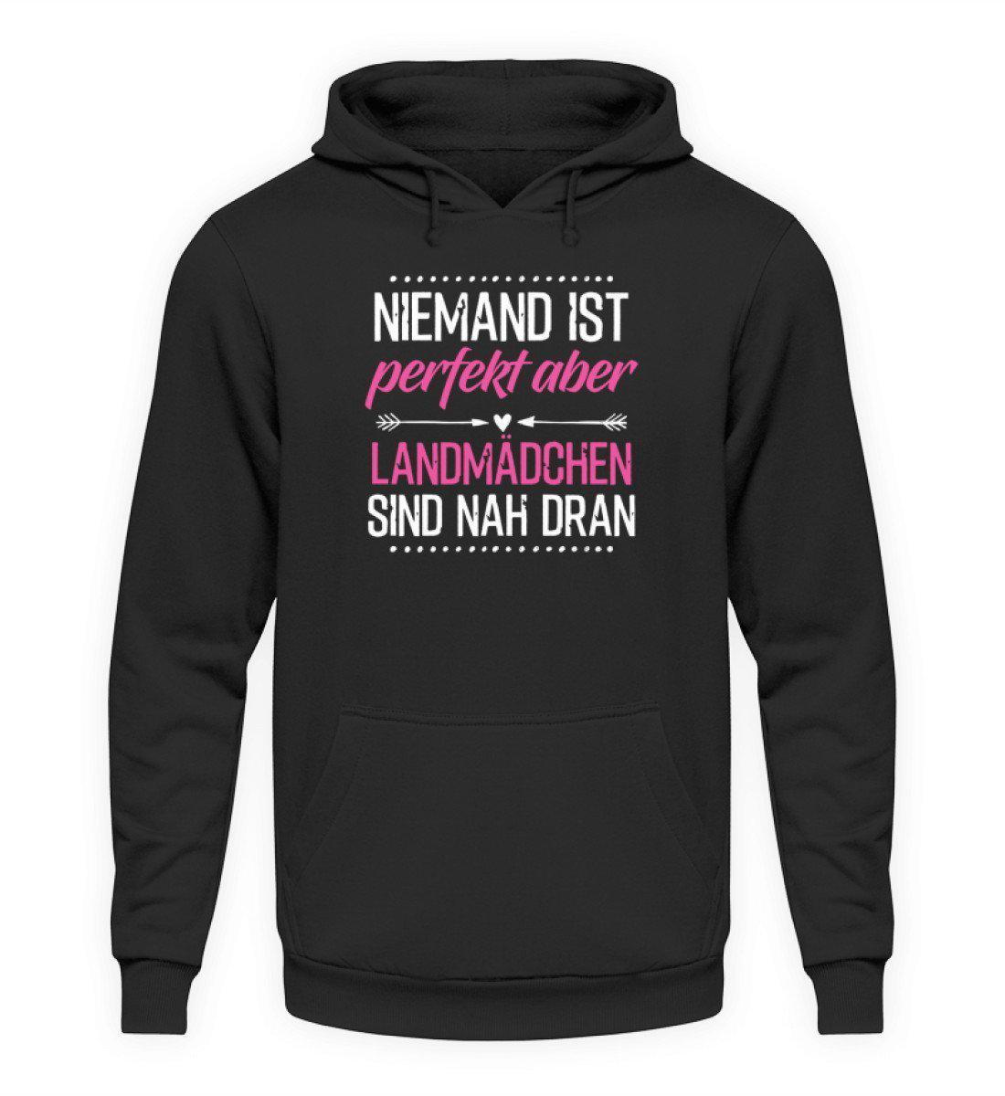 Perfekt Landmädchen · Unisex Kapuzenpullover Hoodie-Unisex Hoodie-Jet Black-L-Agrarstarz