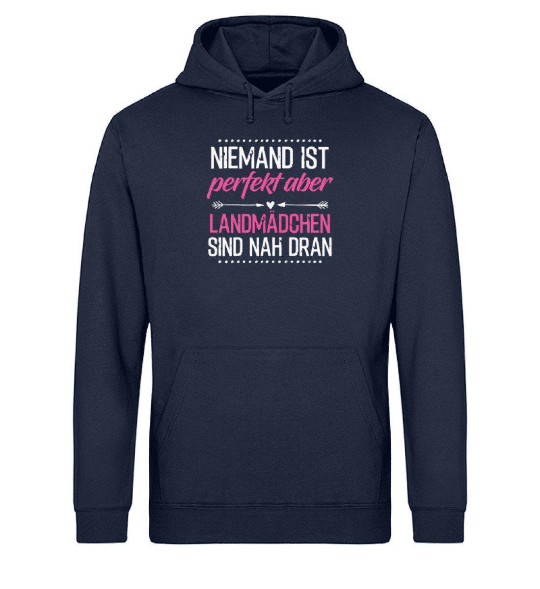 Perfekt Landmädchen · Unisex Organic Hoodie-Drummer Hoodie ST/ST-French Navy-XS-Agrarstarz