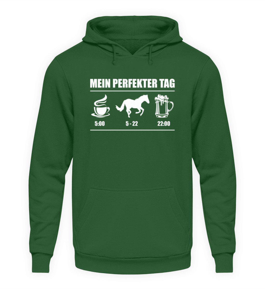 Perfekter Tag Pferd 2 · Unisex Kapuzenpullover Hoodie-Unisex Hoodie-Bottle Green-S-Agrarstarz