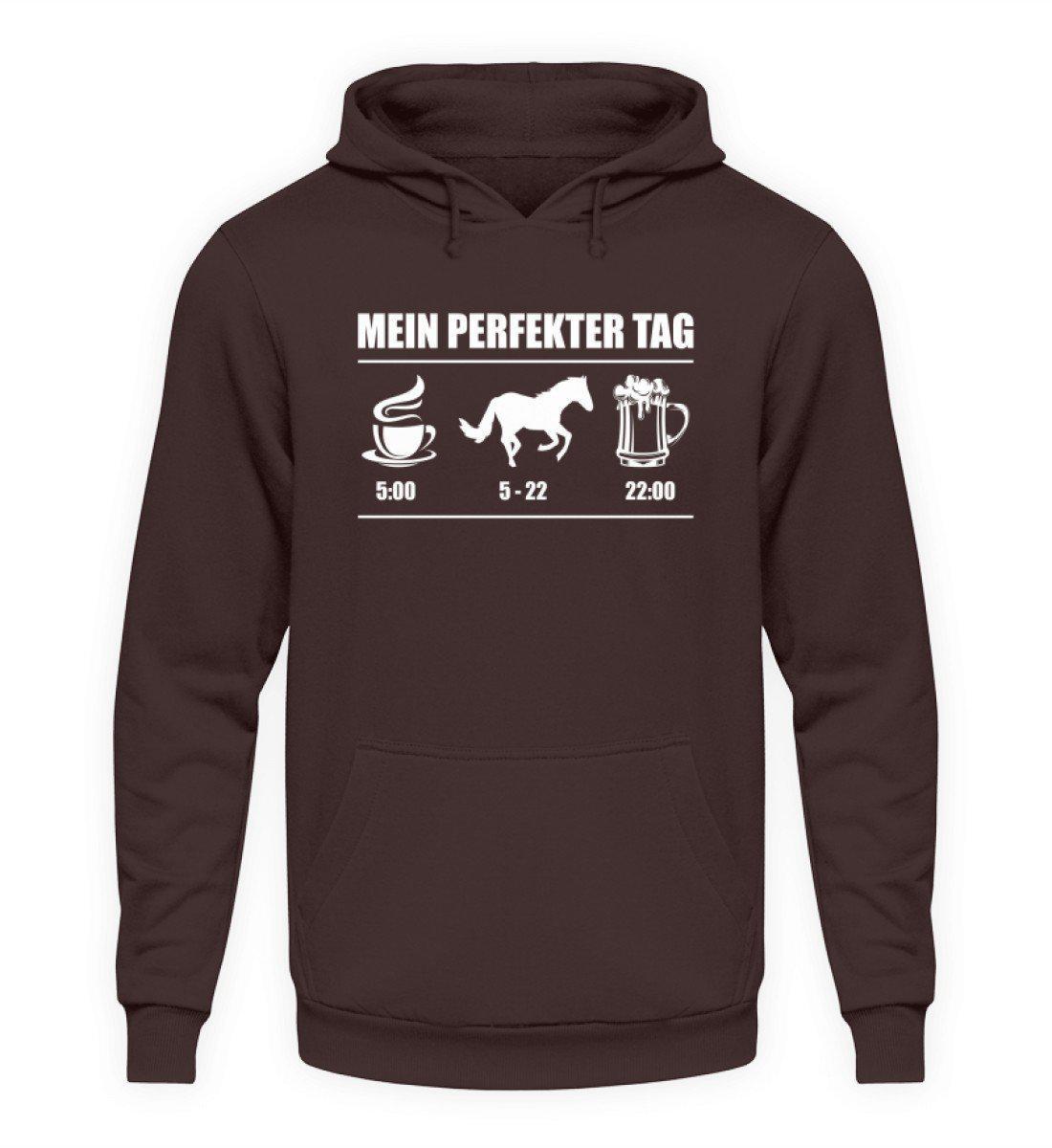 Perfekter Tag Pferd 2 · Unisex Kapuzenpullover Hoodie-Unisex Hoodie-Hot Chocolate-S-Agrarstarz