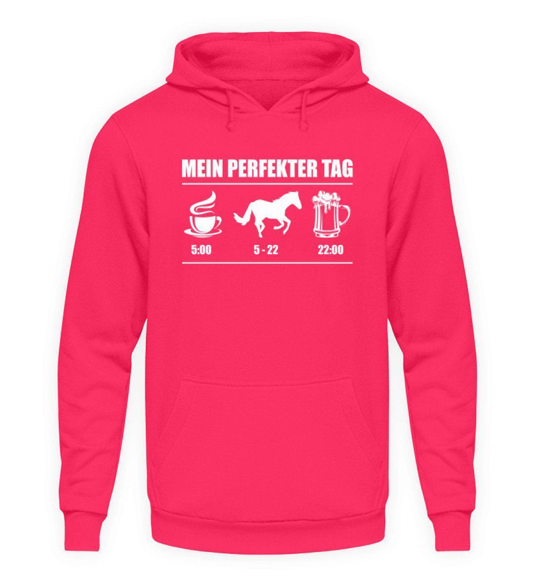 Perfekter Tag Pferd 2 · Unisex Kapuzenpullover Hoodie-Unisex Hoodie-Hot Pink-S-Agrarstarz