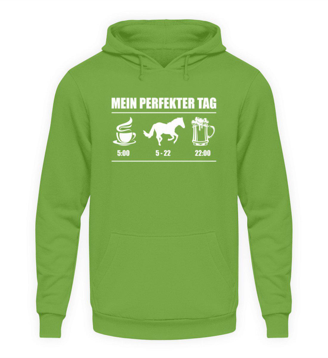 Perfekter Tag Pferd 2 · Unisex Kapuzenpullover Hoodie-Unisex Hoodie-LimeGreen-S-Agrarstarz