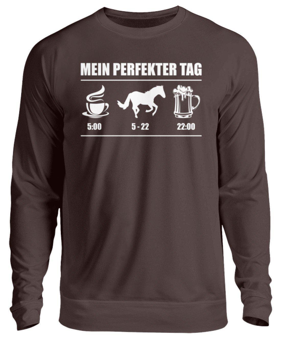 Perfekter Tag Pferd 2 · Unisex Sweatshirt Pullover-Unisex Sweatshirt-Hot Chocolate-S-Agrarstarz