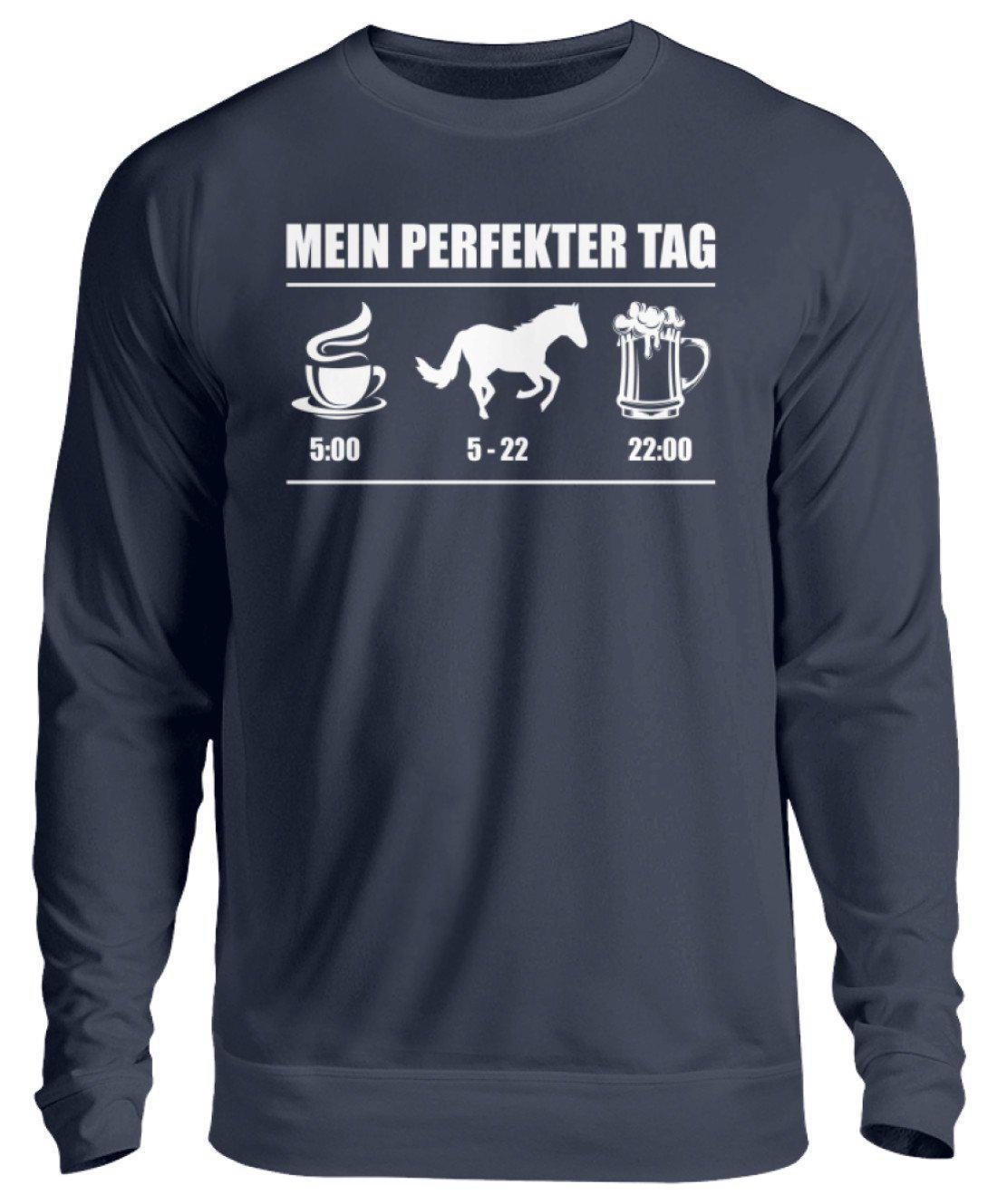 Perfekter Tag Pferd 2 · Unisex Sweatshirt Pullover-Unisex Sweatshirt-Oxford Navy-S-Agrarstarz