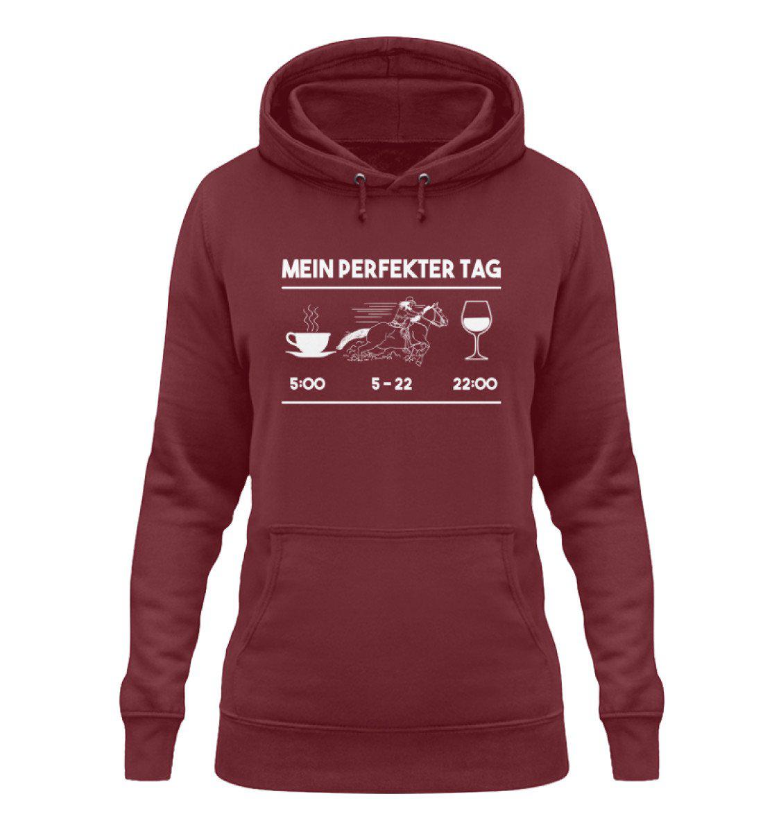 Perfekter Tag Pferd · Damen Hoodie-Damen Hoodie-Burgundy-XS-Agrarstarz