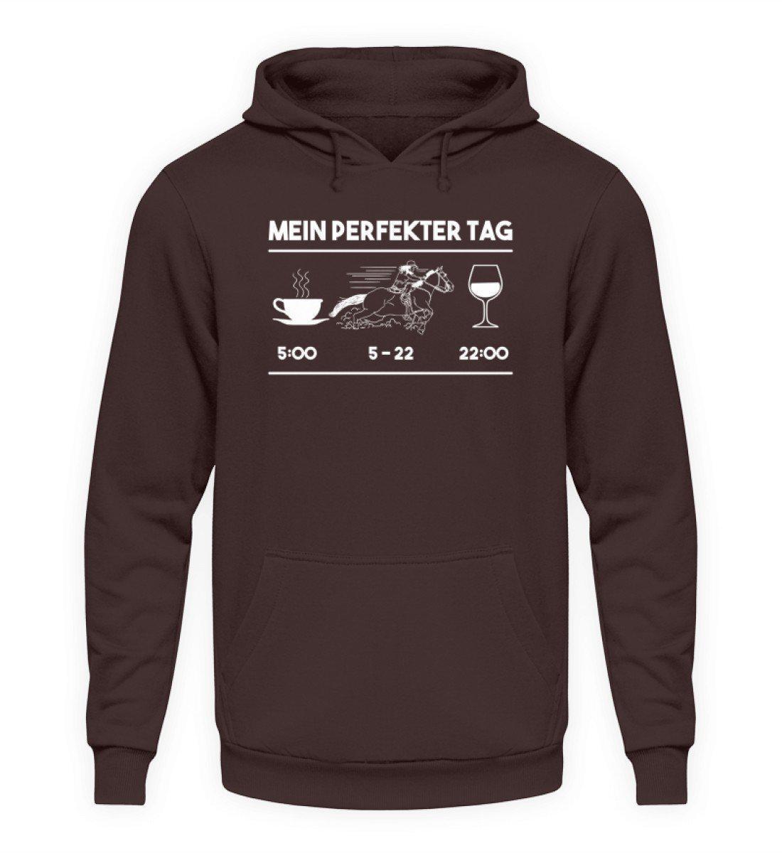 Perfekter Tag Pferd · Unisex Kapuzenpullover Hoodie-Unisex Hoodie-Hot Chocolate-S-Agrarstarz