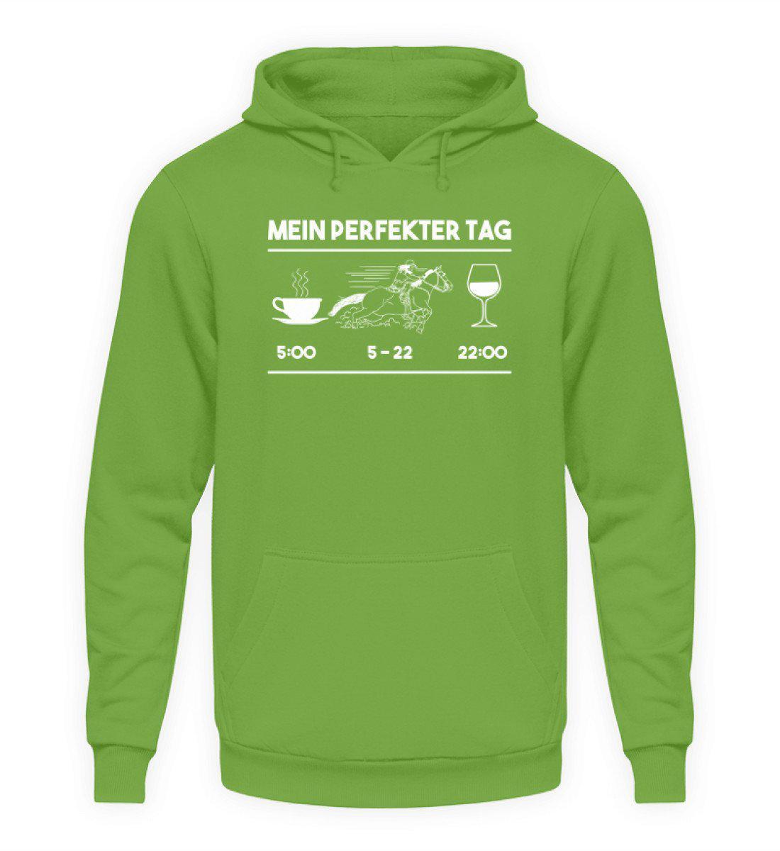 Perfekter Tag Pferd · Unisex Kapuzenpullover Hoodie-Unisex Hoodie-LimeGreen-S-Agrarstarz