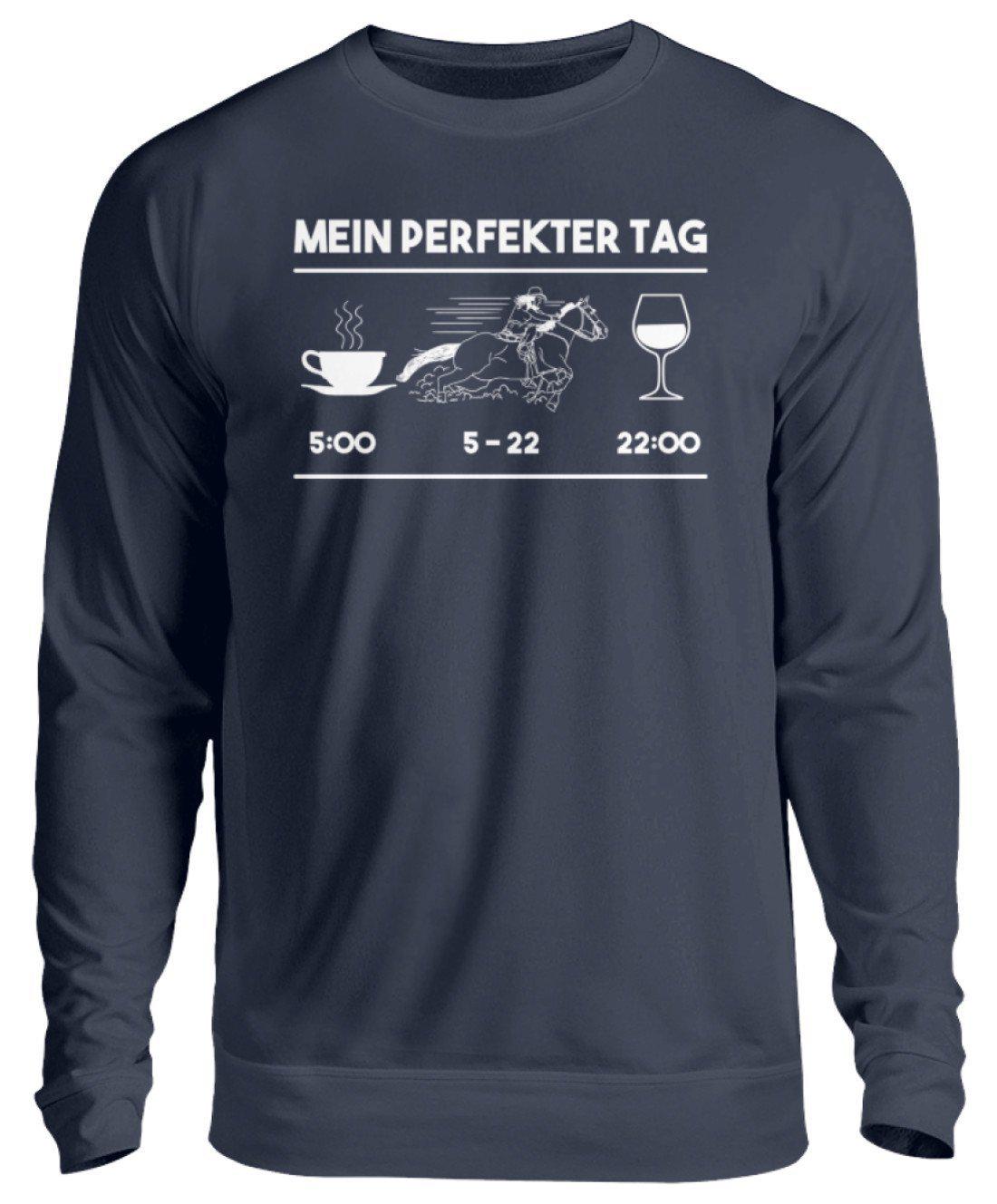 Perfekter Tag Pferd · Unisex Sweatshirt Pullover-Unisex Sweatshirt-Oxford Navy-S-Agrarstarz