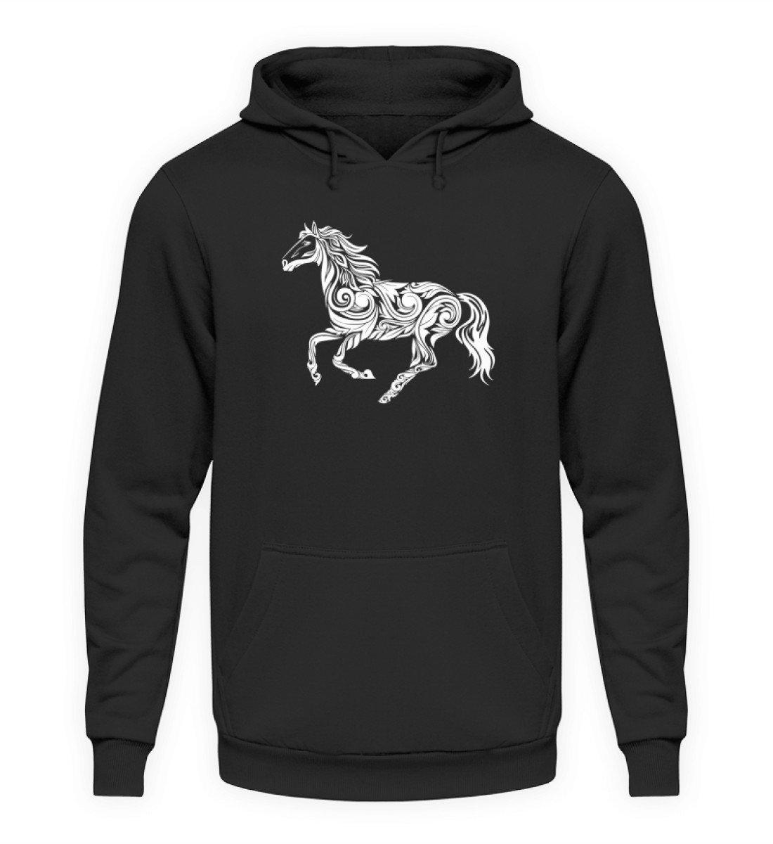 Pferd Abstrakt · Unisex Kapuzenpullover Hoodie-Unisex Hoodie-Jet Black-XS-Agrarstarz