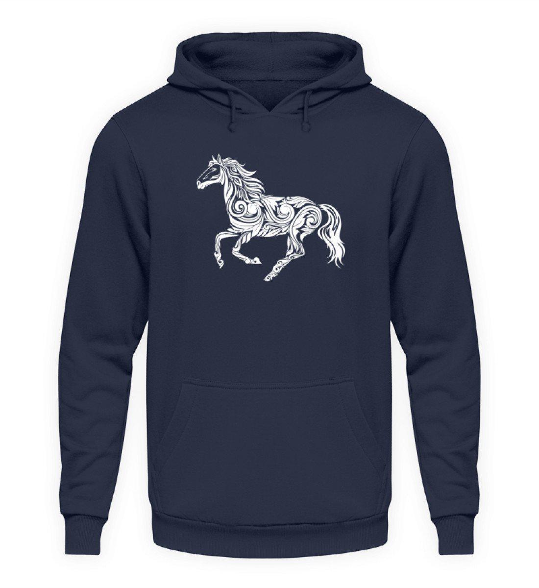 Pferd Abstrakt · Unisex Kapuzenpullover Hoodie-Unisex Hoodie-Oxford Navy-S-Agrarstarz