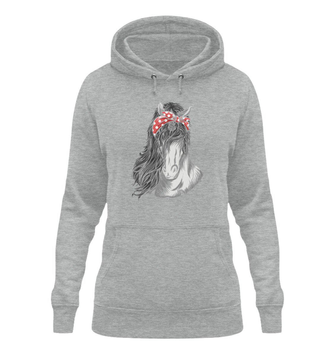 Pferd Band · Damen Hoodie-Damen Hoodie-Heather Sport Grey-XS-Agrarstarz