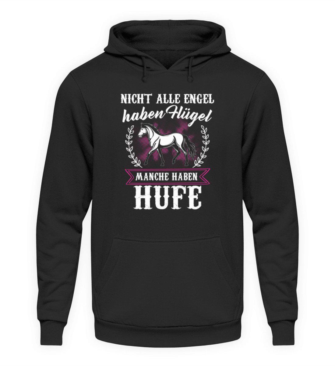 Pferd Hufe statt Flügel · Unisex Kapuzenpullover Hoodie-Unisex Hoodie-Jet Black-S-Agrarstarz