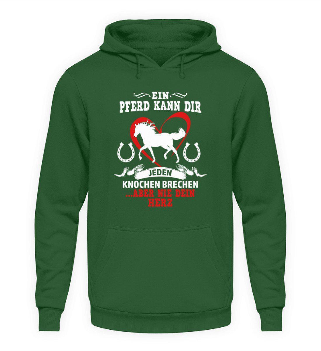 Pferd Knochen brechen · Unisex Kapuzenpullover Hoodie-Unisex Hoodie-Bottle Green-S-Agrarstarz
