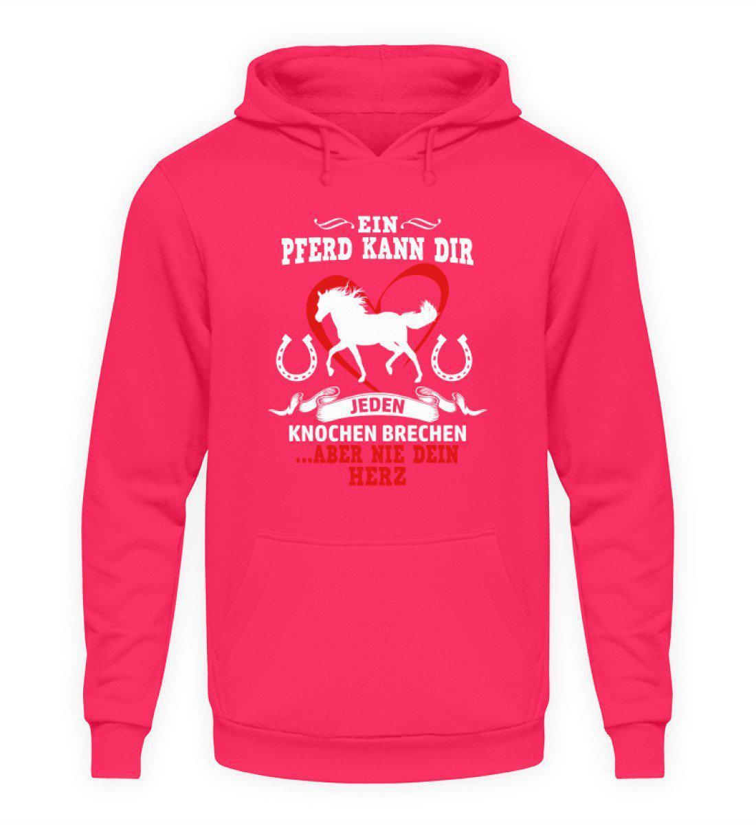 Pferd Knochen brechen · Unisex Kapuzenpullover Hoodie-Unisex Hoodie-Hot Pink-S-Agrarstarz
