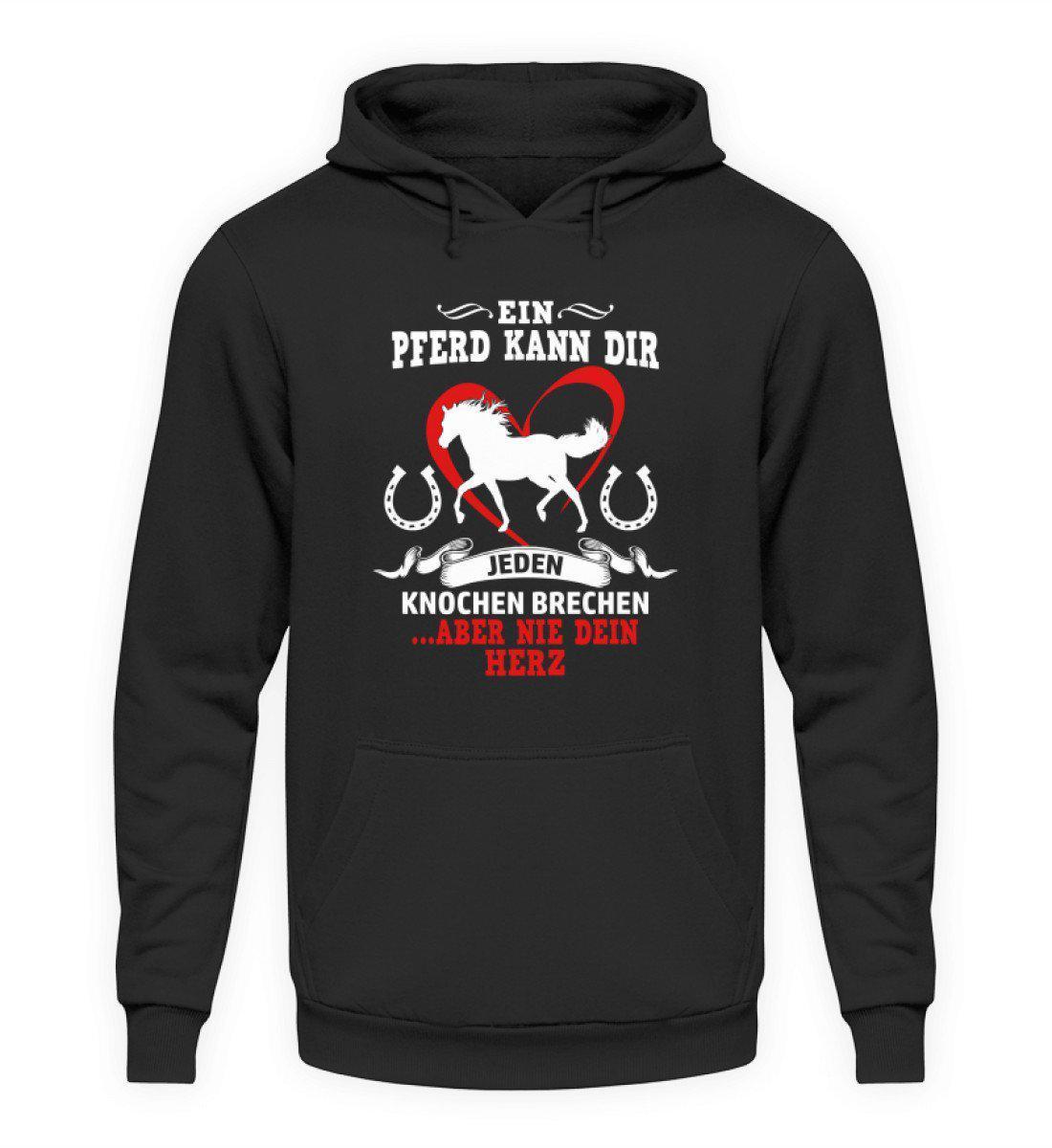 Pferd Knochen brechen · Unisex Kapuzenpullover Hoodie-Unisex Hoodie-Jet Black-S-Agrarstarz