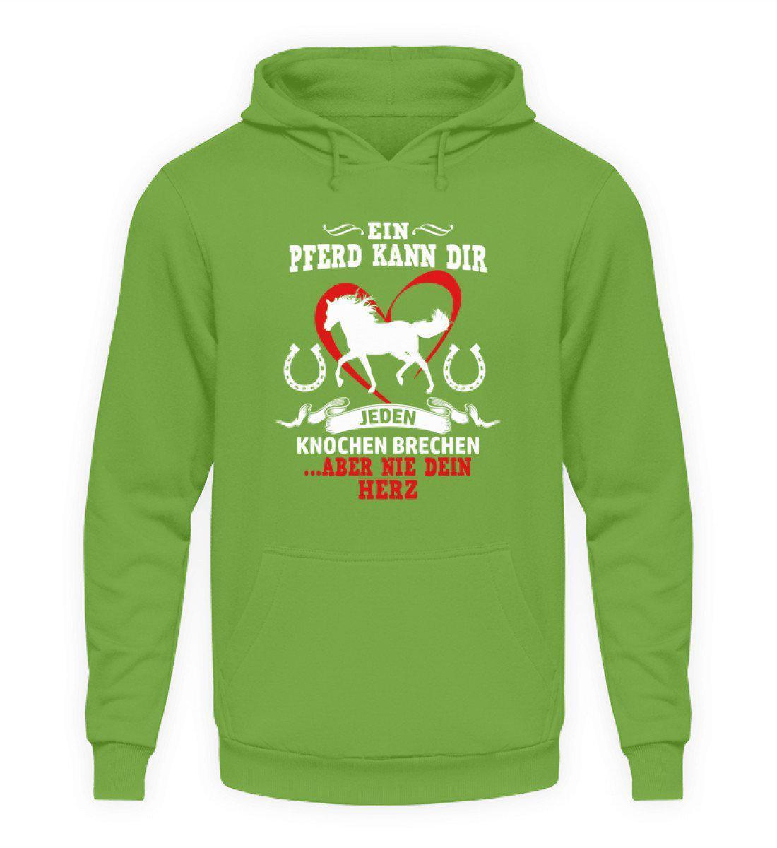Pferd Knochen brechen · Unisex Kapuzenpullover Hoodie-Unisex Hoodie-LimeGreen-S-Agrarstarz